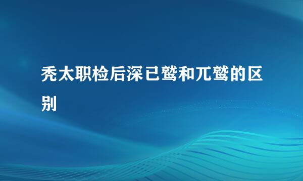 秃太职检后深已鹫和兀鹫的区别