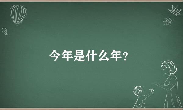 今年是什么年？