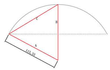 圆的弦长计算公式