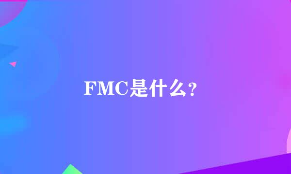 FMC是什么？