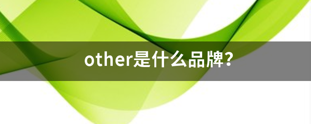 other是什么品牌？