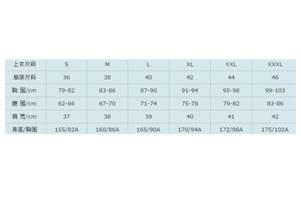 量衣服尺寸来自示意图 标准