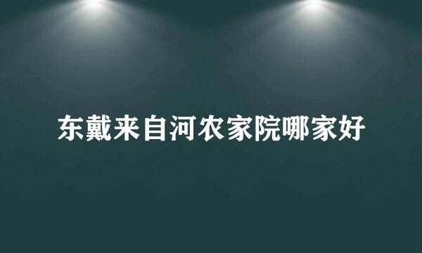 东戴来自河农家院哪家好