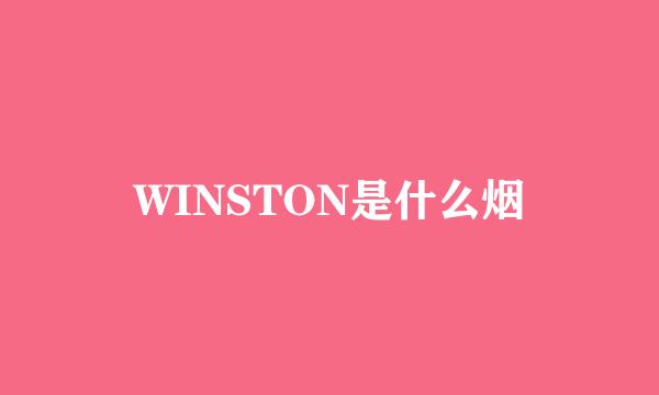 WINSTON是什么烟