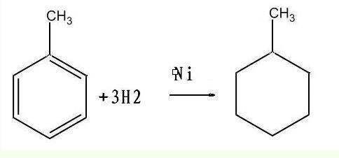 苯与氢气加成的化学方程式。