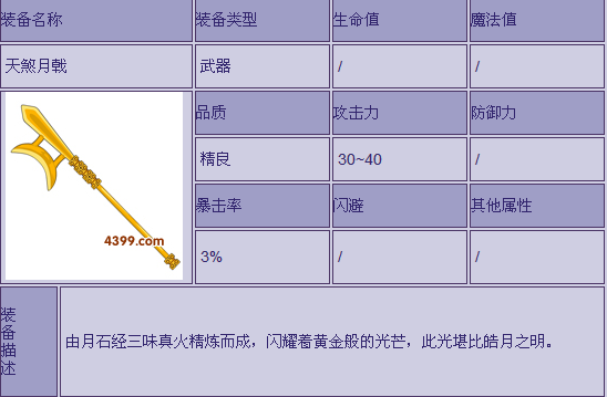 造梦西游2天煞月戟怎么获得