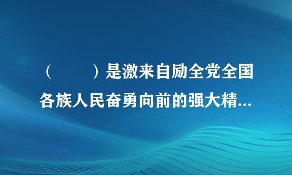 （  ）是激来自励全党全国各族人民奋勇向前的强大精神力量。