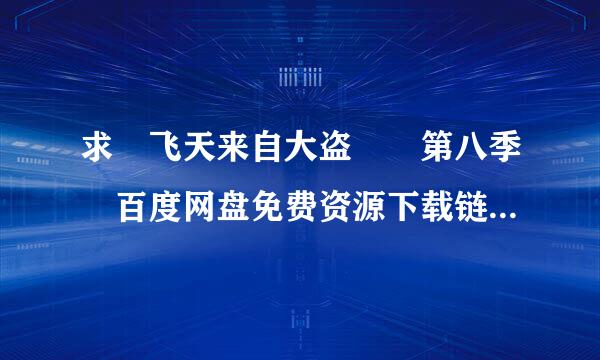 求 飞天来自大盗  第八季 百度网盘免费资源下载链接，谢谢