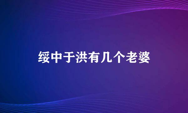 绥中于洪有几个老婆