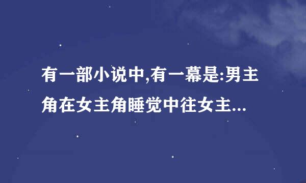 有一部小说中,有一幕是:男主角在女主角睡觉中往女主角手里塞了一只有