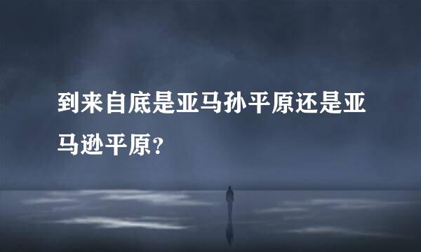 到来自底是亚马孙平原还是亚马逊平原？