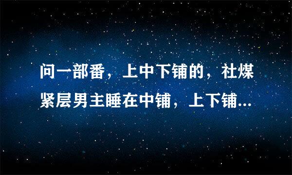 问一部番，上中下铺的，社煤紧层男主睡在中铺，上下铺是女主，好几组演员的？