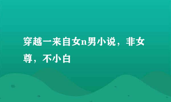 穿越一来自女n男小说，非女尊，不小白