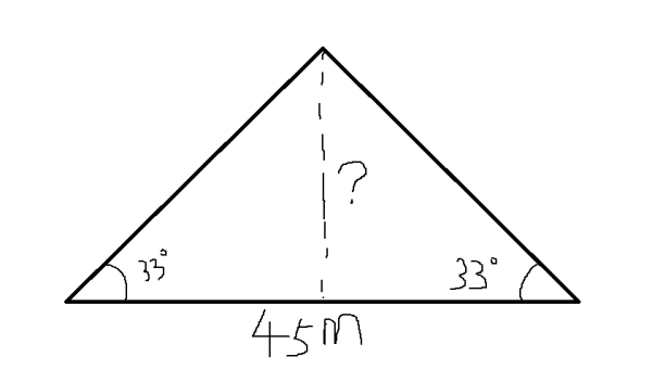 等腰三角形的高度怎么计算？