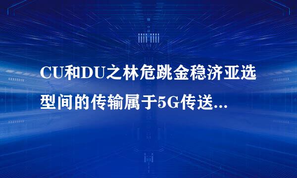 CU和DU之林危跳金稳济亚选型间的传输属于5G传送网的哪个组成部分?()