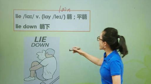 lay lie laid lying区别口来自诀是什么？