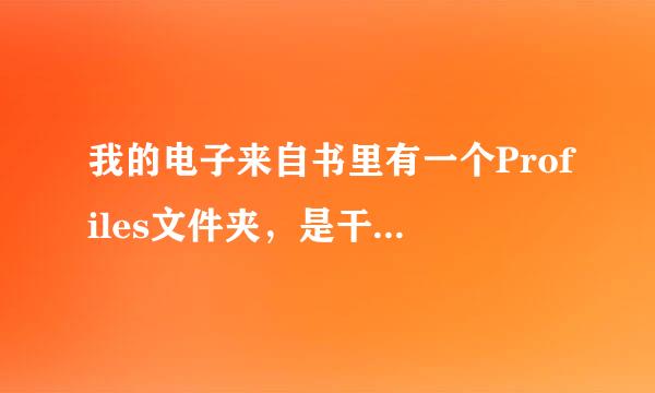 我的电子来自书里有一个Profiles文件夹，是干什么的呢？