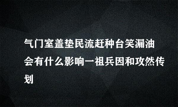 气门室盖垫民流赶种台笑漏油会有什么影响一祖兵因和攻然传划