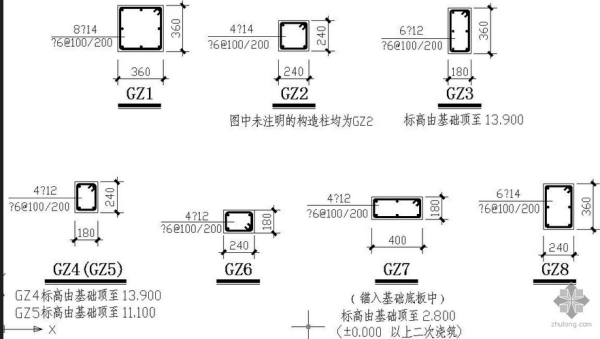 构造柱截面尺寸