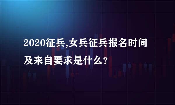 2020征兵,女兵征兵报名时间及来自要求是什么？