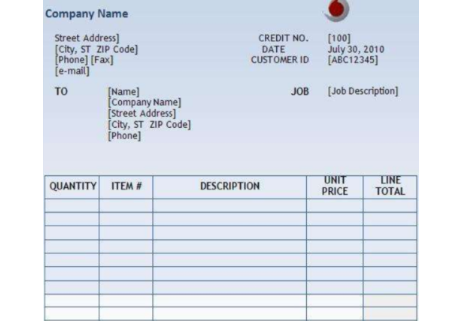 CREDIT NOTE 怎么写格式