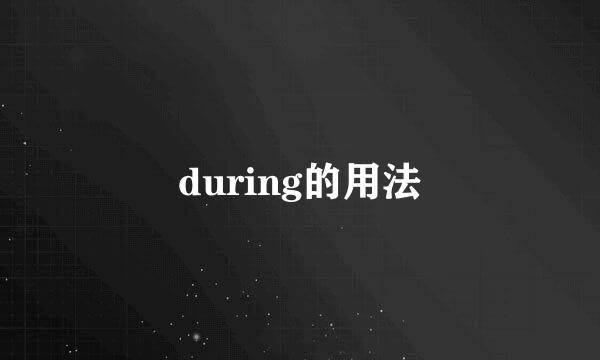 during的用法