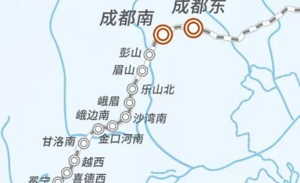 成昆高铁线路图及站点