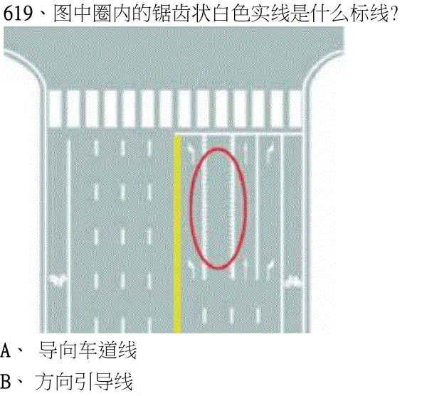 617、图中圈内黄色虚线是什么标线?