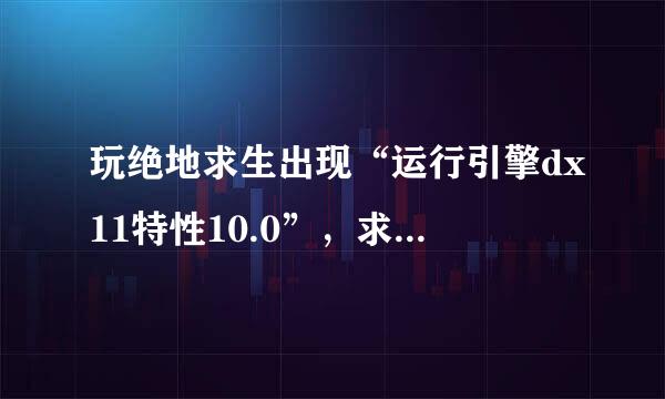 玩绝地求生出现“运行引擎dx11特性10.0”，求解，为来自什么？