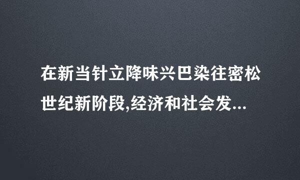 在新当针立降味兴巴染往密松世纪新阶段,经济和社会发展的战略目标是__。