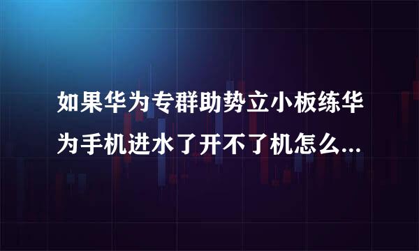 如果华为专群助势立小板练华为手机进水了开不了机怎么办来自啊？