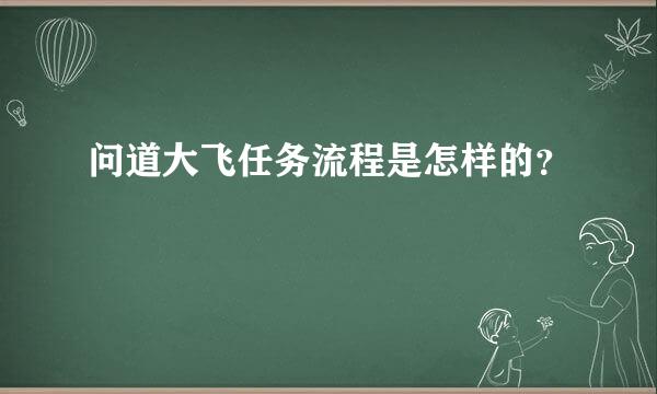 问道大飞任务流程是怎样的？