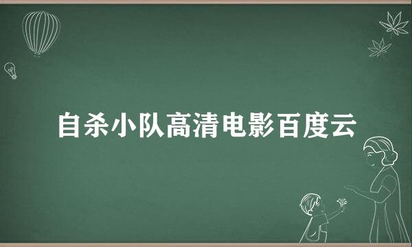 自杀小队高清电影百度云