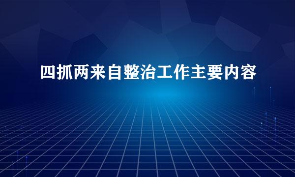 四抓两来自整治工作主要内容