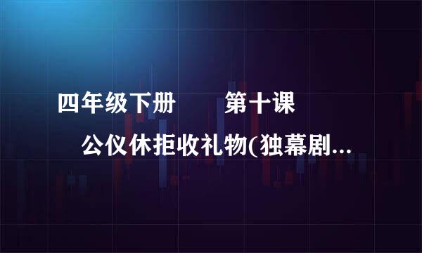 四年级下册  第十课    公仪休拒收礼物(独幕剧)  资料