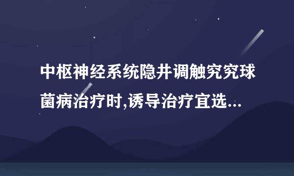 中枢神经系统隐井调触究究球菌病治疗时,诱导治疗宜选(    )