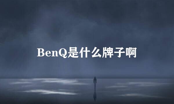 BenQ是什么牌子啊