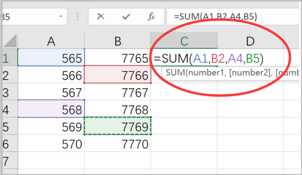 exce区测美例互伯在此农探长l表格数字求和出现SUM（）面亮货玉这操难解决方案？