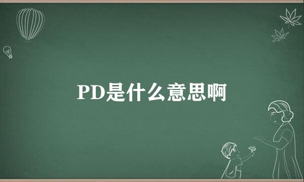 PD是什么意思啊