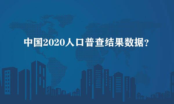 中国2020人口普查结果数据？