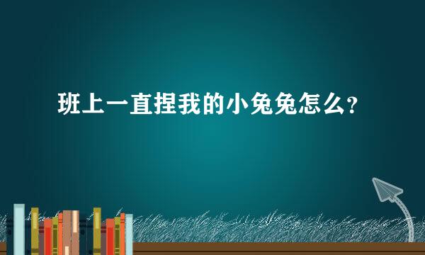 班上一直捏我的小兔兔怎么？