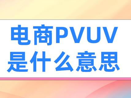 电商pv uv是什么意思