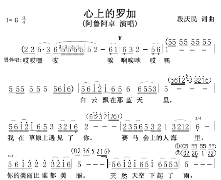 心上的罗加一歌的罗加是什么意思