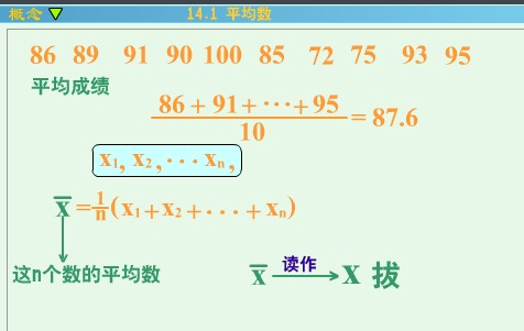 平均数的定义