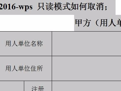 wps来自文件已被其它应用程序锁定,是否以只读模式打开?