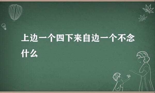 上边一个四下来自边一个不念什么