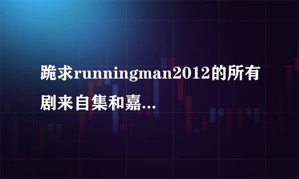 跪求runningman2012的所有剧来自集和嘉宾，谢谢啦！