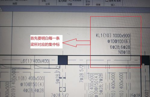 框架梁钢筋标注详解