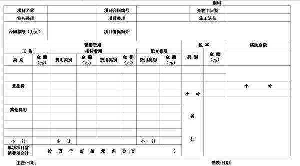 成本核算表格模板怎么做？