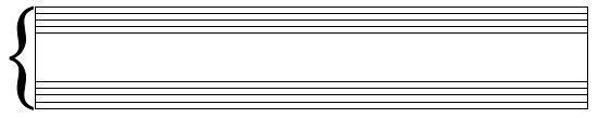 空白五线谱模板